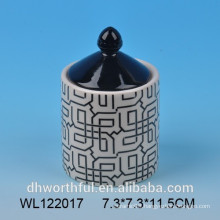 2016 fashion design factory direct sale ceramic food sealed jar